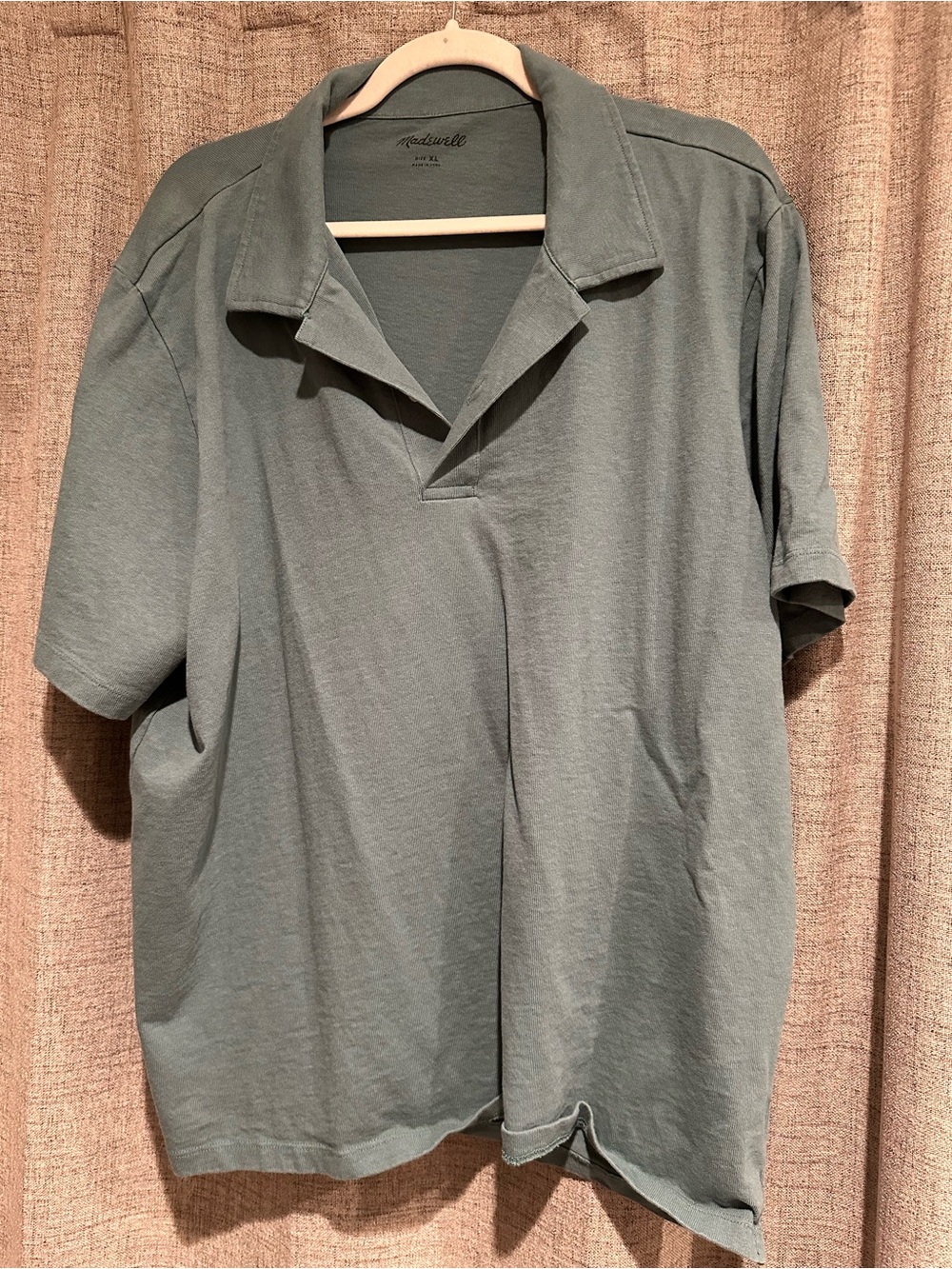 Madewell Men's Polo in Sage Green